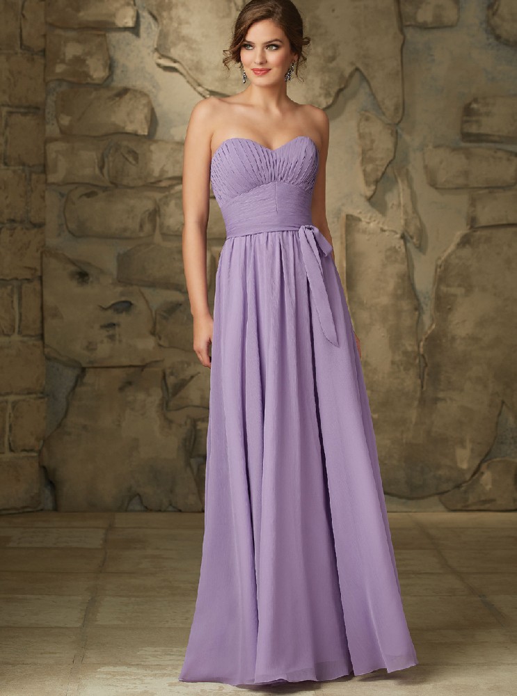 欧式雪纺抹胸礼服批发定制新款新娘婚礼紫色长裙女装LIFU6064